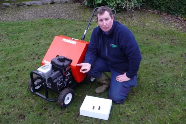 Examples of some hollow cores from a lawn