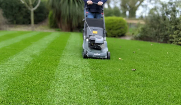 Lawn mowing and grass cutting services offered from Premier Lawns.