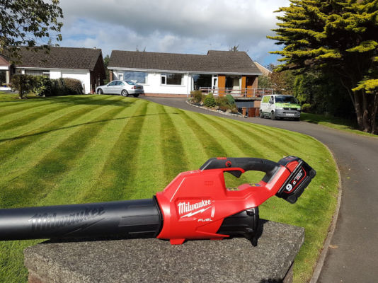 Electric leaf blower - one of Robbie's lawn care predictions for 2023